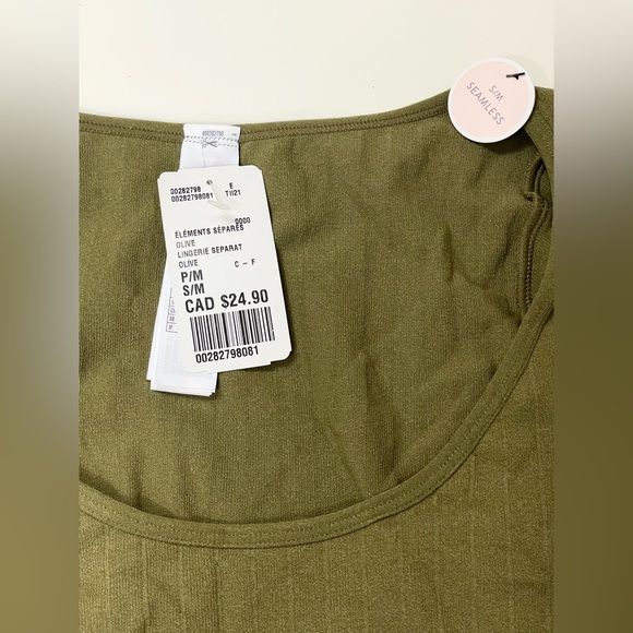 Forever21 Green Seamless Long Sleeve Bodysuit - Size S/M. NWT - Picture 4 of 4